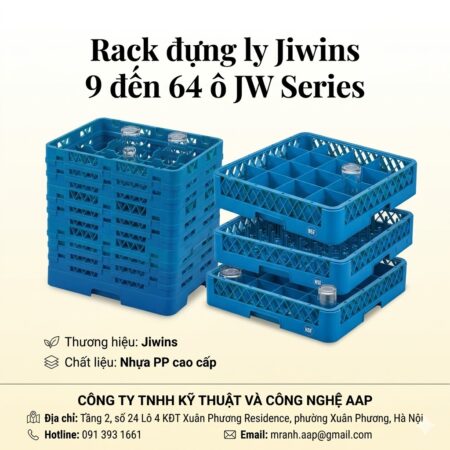 Rack đựng ly Jiwins 9 đến 64 ô JW Series